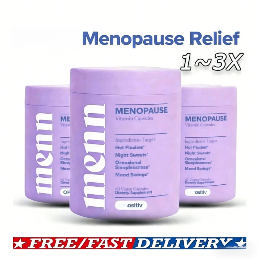 1-3 Paquete Cápsulas de vitaminas para la menopausia y la salud de la mujer, 60 cápsulas suplemento - Embalar - Ver 1