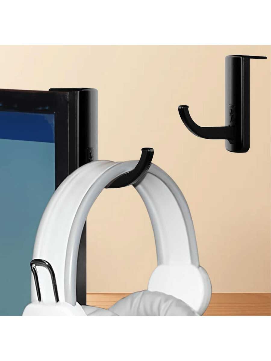 1pc Gaming Headset Hook - màu đen - Xem 1