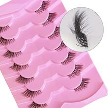 Hiệu ứng nâng mi tự nhiên – 7 cặp mi giả 3D nhiều lớp kiểu phương Tây, thân trong suốt, dung tích trung bình – Mi giả dày dặn, mềm mại, kèm khay màu hồng, thích hợp sử dụng hàng ngày, cho mắt nhạy cảm và người mới bắt đầu. - Xem 4