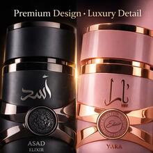 Lattafa Yara Elixir Eau De Parfum 100 Ml Para Mujer & Asad Elixir by Lattafa for Men - 3.4 oz EDP Spray - Múltiples aromas - Ver 9