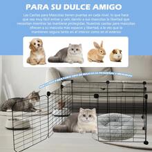 Jaula Plegable Para Perros Y Gatos Mascotas Corral Gatos Diy - Negro - Ver 3