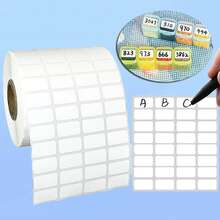 Adhesive Labels Stickers For Diamond Art Tool Storage Boxes, Containers, Diamond Sorting, Multipurpose Daily Office Handwritten Self-Adhesive Notes, DIY Diamond Mosaic Embroidery Tool Accessories Stickers - White - View 2