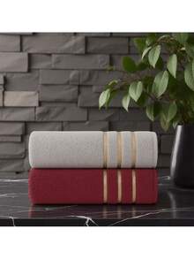 Set Of 5 Morocco Bath Towels, 100% Cotton, 130x70cm - Assorted - View 5