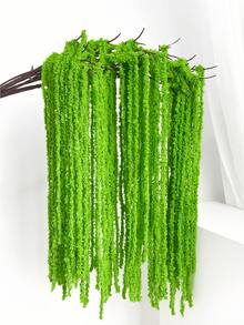 1/2/3件装人造120厘米桉树叶花环，适用于墙面、客厅、卧室、婚礼、派对装饰、桌面摆件、家居、书桌、厨房、婚礼、餐桌摆件、中心装饰品、办公室、花园、户外、房屋、庭院装饰，四季皆宜。 - 綠色 - 查看 4