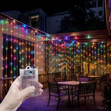 8-Mode Battery Operated Fairy String Lights, Glowing Decorative Lights For Curtains, Camping, Patio, Garden, Christmas, Halloween, Birthday Party, Bedroom, Indoor & Outdoor, 4 Color Options - Battery Box Curtain Light String - View 27