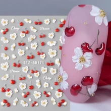 Hình dán móng tay 3D hình quả việt quất, thiết kế chấm bi cổ điển cho mùa xuân/hè, kiểu móng tay Pháp quyến rũ, hình dán móng tự dính, dụng cụ làm móng nghệ thuật. - Nhiều màu - Xem 10