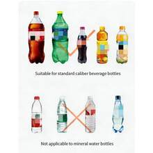 1/4个迷你二合一喷水喷嘴，直径2.7厘米，适用于标准饮料瓶，双用途喷头，塑料材质，节水园艺工具，适用于室内/室外盆栽植物，便携易安装，PP材质，雾状和水柱模式无缝切换，品质保证，必备园艺配件 - 澆水噴頭 - 查看 6