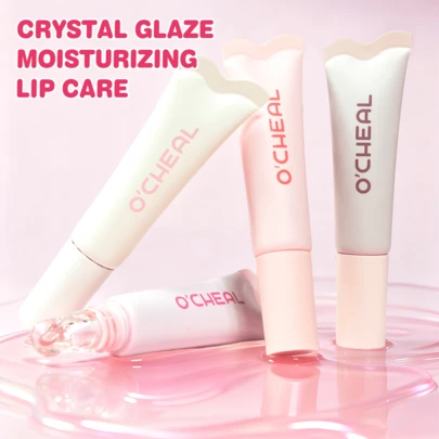 10ml Crystal Glaze Moisturizing Lip Tint, Hydrating Lip Stain, Lip Gloss, 4 Colors Moisturizing Lip Stain, Hydrating Watery Mirror Finish, Reduces Fine Lines, Long-Lasting Wear, Daily Lip Care, Nourishing Lip Oil