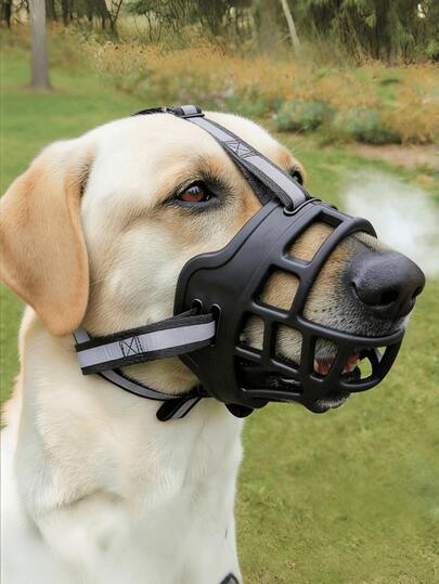 Durable Dog Muzzle, Effectively Stops Barking And Eating Garbage - Suitable For Medium To Large Dogs - Anti-Bite, Anti-Harassment, Anti-Disturbance - Affordable Price, High-Quality Material, Multiple Sizes Available - Pet Muzzle Protection
