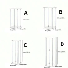 Acrylic Flower Pot Stand, Suitable For Birthday Party, Wedding, Celebration Decoration, Floral Storage And Display - Clear - View 3