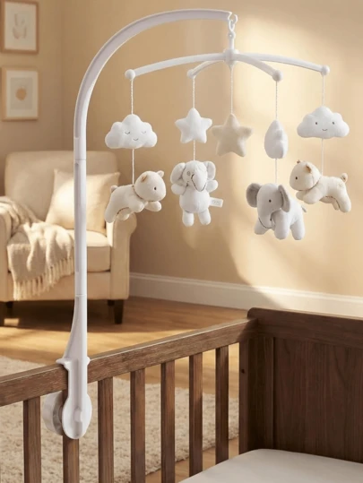 1 adet Klasik Plastik Yatak Zili Tutucu, Çift Somunlu Sabitleme Çerçevesi - Kendin Yap Oyuncak Dekor Standı, Kolay Kurulum