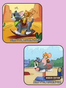 POP MART TOM AND JERRY PRANK PARADISE SERIES-FIGURES, Boîte aveugle de figurines de dessin animé classique de film, figurine de collection à exposer, figurine de collection à vitrine, boîte mystère de poupée cadeau, cadeau d'anniversaire, cadeau de Noël - Multicolore - Voir 9