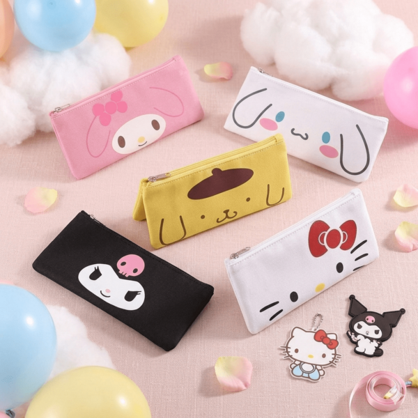  [Sản phẩm bán chạy nhất dòng SANRIO] Túi đựng văn phòng phẩm SANRIO, túi có khóa kéo, túi đựng đồ, hộp bút chì, túi đựng mỹ phẩm, kiểu dáng thời trang, phù hợp cho gia đình, hoạt động ngoài trời và sử dụng hàng ngày, món quà hoàn hảo, dung tích lớn với thiết kế lưới, nhiều kiểu dáng, cần thiết cho văn phòng, du lịch và năm học mới, khóa kéo.