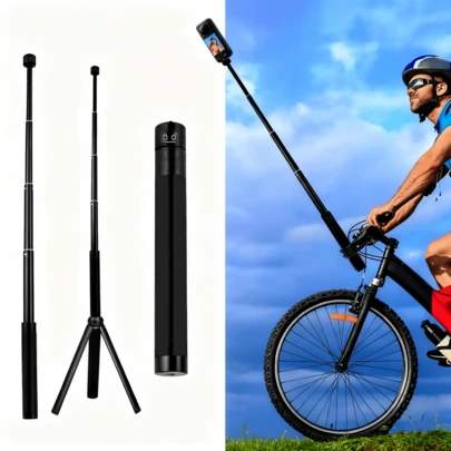 2in1 Metal Selfie Stick Tripod Lengthen Holder Telescopic Rod For D JI Osmo Pocket 3 Camera Gimbal Accessories