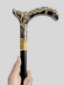 1pc Multi-Color Plum Blossom Pattern Metal Walking Cane, Two-Piece Detachable, Bohemian Casual Gentleman's Cane, Suitable For Halloween, Christmas Cosplay, Dance Performance, Elegant High-End British Gentleman's Cane, Suitable For Daily Use And As A Great Gift, Suitable For School Use - Multicolor - View 7