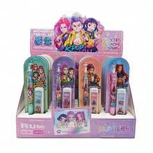 Hasbro Bộ 24 bút chì bấm 0.5mm chủ đề nhóm nhạc nữ K-POP, hộp trưng bày, bút chì rút kèm hộp bảo vệ và ruột chì thay thế, viết trơn tru, dụng cụ học tập cho học sinh và thanh thiếu niên. - Nhiều màu - Xem 6