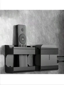 Bộ 2 kệ treo tường đa năng, giá đỡ điện thoại treo tường, giá xem video trên điện thoại, giá đựng điều khiển từ xa, thích hợp cho phòng ngủ, phòng tắm, phòng khách, nhà bếp. - Nhiều màu - Xem 1