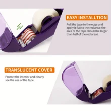 1 pieza Cortador de cinta automático, dispensador de cinta manual con cobertura completa, sin batería, adecuado para envolver regalos de Navidad y del hogar - Multicolor - Ver 6