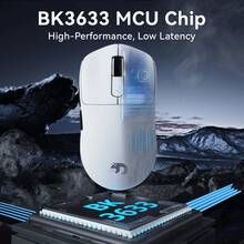 ATTACK SHARK MAMBASNAKE M3 无线游戏鼠标,39克超轻蓝牙/2.4G无线/有线游戏鼠标,PAW3395PRO 40K DPI 光学传感器,200小时电池续航,办公鼠标 - 查看 5