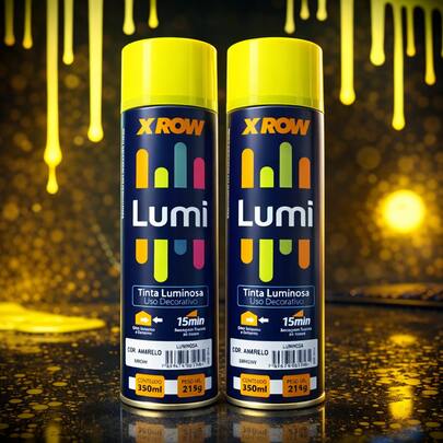 Tinta Spray Luminiso Uso Decorativo Aplicável Em Isopor Vidro Papel Gesso Metais Cerâmica Alvenaria
