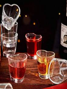 Bộ 6 ly nhỏ hình trái tim, phụ kiện quầy bar dễ thương, ly nhỏ trong suốt 1.7oz đáng yêu, ly tequila hình trái tim, lý tưởng cho món tráng miệng, cà phê espresso, trang trí tiệc cưới, vật trang trí bàn, thích hợp cho Giáng sinh, tiệc tùng, Năm mới, đám cưới, sự kiện và quà tặng Ngày của Cha, Ngày của Mẹ, tựu trường, lễ tốt nghiệp. - Nhiều màu - Xem 5