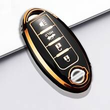 4-Button Car Key Fob Cover, Soft TPU Key Fob Case, Key Chain Holder, Compatible With Nissan Altima Sentra Maxima Rogue Armada Pathfinder Infiniti Smart Remote Control, Gift - one-size - View 11