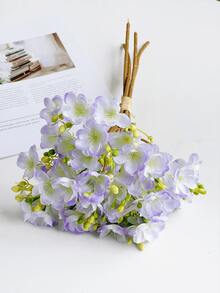 1/4/8 piezas Flores de jazmín artificiales, 40cm, Flores falsas para pared, sala de estar, dormitorio, boda, decoración de fiesta, relleno de mesa, hogar, decoración de escritorio, cocina, boda, centro de mesa, oficina, jardín, exterior, casa, decoración de patio, adecuado para primavera, verano, otoño, invierno - Morado - Ver 6