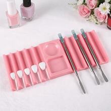 Dual Form Holder Plastic Pen Stand For Nail Art Tools Nail Brush Holder Storage Nail Extension Molds Holder - Multicolor - View 4