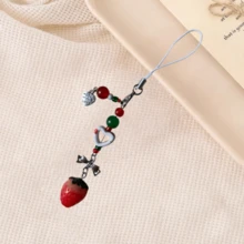 1个黑色硅胶防摔手机壳（1个黑色手机壳+1条草莓挂绳），兼容 17、17 Air、17 Pro、17 Pro Max、13、11、16 Pro Max、15、14 Plus、12 Mini、XS Max、7、8 Plus/Galaxy S21/Galaxy S22/Galaxy S23/其他型号，提供全方位保护。 - 黑色 - 查看 6