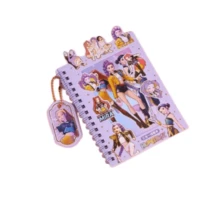 Hasbro K-POP 女团猎魔3合1螺旋笔记本，动漫网络红人热门可爱Rumi Zoe PET贴纸 - 獵魔女團三合一線圈本B - 查看 2