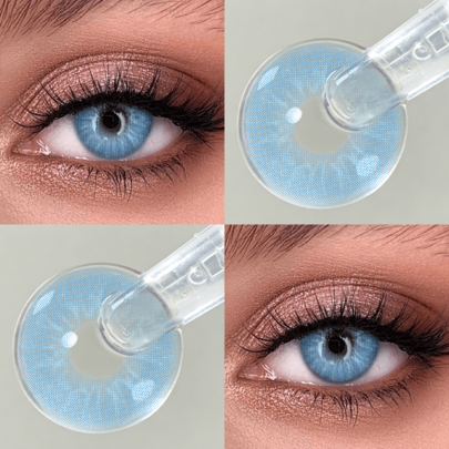 Blue Little Devil Eye Contacts – Moisturizing & Annual Renewal
