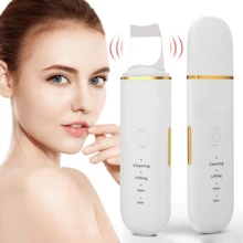 400mAh USB Facial Skin Exfoliating Scraper, Ultrasonic Facial Exfoliating Cleansing Scraper Device With Import And Export Functions, Facial Exfoliating Scraper, Skin Exfoliating Scraper, Pore Cleansing Blackhead Remover Tool, For Facial Deep Cleansing, Home, School And Travel Skincare Tool - Standard Model - View 1