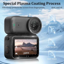 适用于 OSMO NANO 的 4 合 1 相机保护套装（2 片钢化玻璃屏幕保护膜 + 2 个硅胶镜头盖） - 防刮高透光相机配件，适用于 OSMO NANO - 9H 硬度钢化玻璃屏幕保护膜可有效防止钥匙或硬币刮伤，可拆卸硅胶镜头盖 - 柔软灵活的硅胶盖为镜头提供额外保护，易于安装 - 查看 9