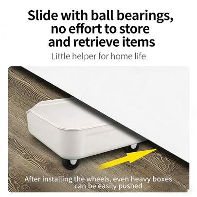 Adhesive Omnidirectional Rolling Ball Caster Wheel, Movable Silent Small Wheel, Home Hardware Accessories, Wear-Resistant & Load-Bearing Casters