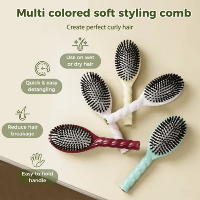 Lược chải mượt – Dễ dàng gỡ rối và mát-xa da đầu cho mái tóc thẳng mượt!