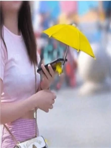 2pcs/Set Phone Sun Umbrella, Phone Anti-UV Sun Umbrella - Universal Adjustable Cute Pig Suction Cup Holder, Outdoor Phone Sun Shade, Outdoor Anti-Glare Phone Stand Sun Visor, Travel Essential - Multicolor - View 4