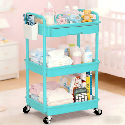 3 Tier Rolling Cart…