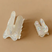 2 Stück zahnförmige Haarklammern aus Acetat, geeignet für Frauen und Mädchen, können als Geschenk für Zahnärzte, Assistenten und Dentalfachkräfte verwendet werden. Das Design ist exquisit und niedlich, aus Acetatfaser gefertigt, geeignet für Bräute zum Tragen und eine ideale Wahl für Brautjungfern als Sommerhaar-Accessoires, Strandklammern, Urlaubsklammern, Reise - Verschiedenfarbig - Übersicht 12