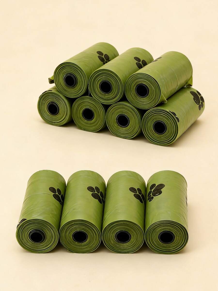 150 túi/10 cuộn túi đựng phân chó mùi oải hương ngẫu nhiên, siêu dày, chống rò rỉ, quản lý chất thải thú cưng.