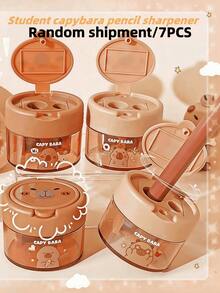 1/3/8 chiếc gọt bút chì hình chuột hamster dễ thương, màu sắc và kiểu dáng ngẫu nhiên, văn phòng phẩm cao cấp, thiết kế nắp lật sáng tạo, trang trí độc đáo, đồ dùng học tập thú vị và quà tặng giáo viên, văn phòng phẩm mềm mại cho học sinh, gọt bút chì để bàn di động, thích hợp cho lễ tốt nghiệp, tựu trường (không có hộp đóng gói) - Nhiều màu - Xem 12