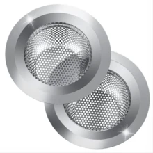 Saringan Wastafel Dapur 1 Buah - Baja Tahan Karat, Pinggiran Lebar, Diameter 2 Inci – 4,5 Inci - Beraneka warna - View 7