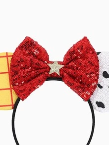 1 chiếc băng đô tai hoạt hình thanh lịch, tai đính sequin lấp lánh kèm nơ, kiểu dáng công chúa, phụ kiện tóc dự tiệc lấp lánh thời trang, thích hợp cho cosplay, hóa trang, sự kiện công viên giải trí và ngày lễ, món quà hoàn hảo cho sinh nhật, Giáng sinh và kỷ niệm, unisex, dây chun co giãn thoải mái (Cosplay, Băng đô, Phụ kiện tóc, Mùa hè, Kẹp tóc) - Phong cách ngẫu nhiên - Xem 5