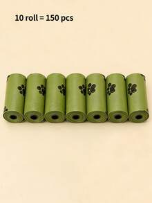 10 Rolls/150pcs Random Lavender Scented Dog Poop Bags, Extra Thick Leakproof, Pet Waste Management, Foldable Square Design - Multicolor - View 13