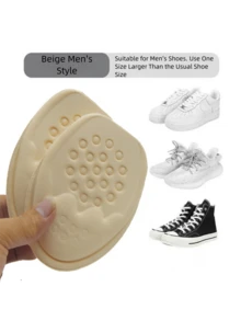 2 Pairs - Unisex Reusable Cushion Forefoot Pads - Anti-Friction Half-Size Insoles - Shoe Size Reducer - Non-Slip Shoe Inserts - Suitable For Sneakers, Casual Shoes, Outdoor, Commute, Sports, Office, Gym, Holiday, Wedding, All Seasons - Multicolor - View 7
