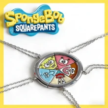 SpongeBob SquarePants 2件套创意星星组合项链，一对有趣的卡通好朋友配饰，适合节日派对氛围装饰，完美的派对装饰品，家居装饰（款式随机） - 彩色 - 查看 5