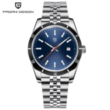 PAGANI DESIGN DESIGN 2026 Đồng hồ nam Seagull ST6 tự động cơ khí, thép không gỉ, chống nước, mặt kính sapphire PD-1821 - Màu xanh lam - Xem 9