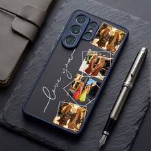 Personalized Custom Name Phone Case Compatible With Samsung Galaxy S26 S25 Plus And Ultra Series Custom Initial Printed Protective TPU Case Compatible With Samsung Galaxy S26 S25 Plus And Ultra Cover Stylish Slim Bumper Protection Edge Raised Anti Drop Mobile Phone Cover Daily Gift For Family And Friends - Blue - View 2