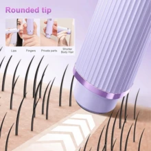 Rechargeable Electric Epilator For Women | Portable Double Razor - Painless Hair Removal For Home And Travel Use - Upgraded Version - View 5