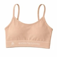 Kit Of 6 Cotton Tops And Panties For Girls - Cotton Top, Girls' Bra, Comfortable Panties - 彩色 - 查看 2