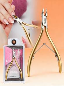 1pc Stainless Steel Silvery Dead Light Beige Pliers - Tool For Trimming Hand & Foot Dead Light Beige, Thorns & Nails, Multi-Functional As Cuticle Cutter & Trimmer, Rust-Resistant Metal For Durability, Sharp Precision Tips For Clean Cuts - Silver - View 8